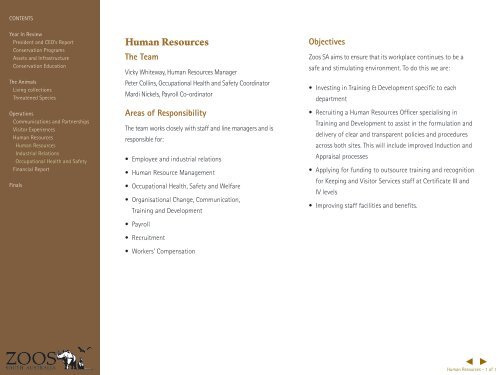 2008 - 2009 Annual Report - Zoos South Australia