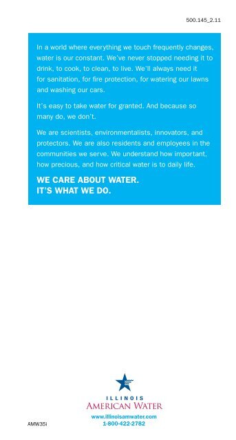 Your Rights and Responsibilities as a Valued ... - American Water