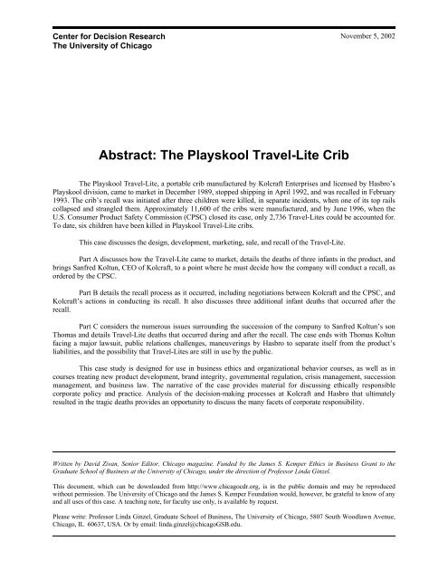 The Playskool Travel Lite Crib The Online Ethics Center For