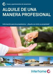 AlquIle de unA mAnerA profeSIonAl - Interhome