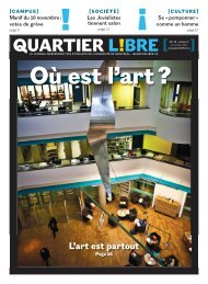 NumÃ©ro 5 OÃ¹ est l'art? - Quartier Libre