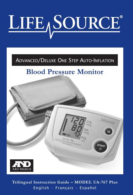 Lifesource UA-767PSAC Automatic Deluxe Blood Pressure Monitor