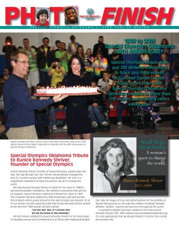 2010 year end newsletter - Special Olympics Oklahoma
