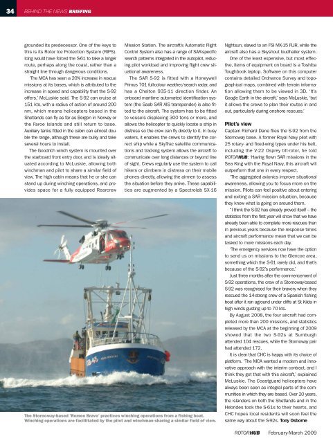 SAR S-92 The MCA's new workhorse - Wescam