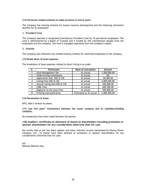 Information Document - Dhaka Stock Exchange