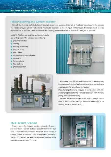 Single Method On-line Analyzers - Metrohm