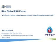 Gas - the Rice Global Engineering & Construction Forum