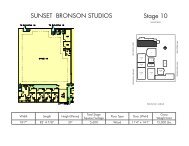 SUNSET BRONSON STUDIOS Stage 10 - Sunset Gower Studios