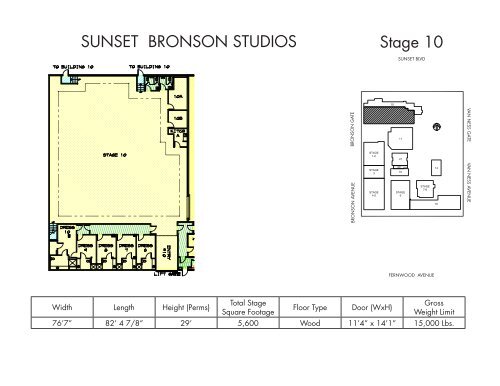 SUNSET BRONSON STUDIOS Stage 10 - Sunset Gower Studios
