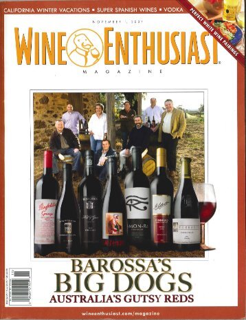 Wine Enthusiast Magazine Barossa Big Dogs - Torbreck