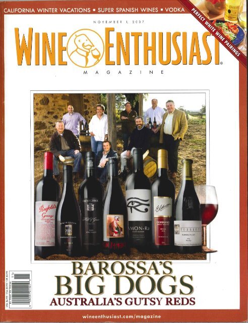 Wine Enthusiast Magazine Barossa Big Dogs - Torbreck