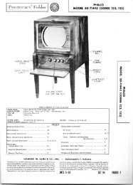 Philco-50-T1443-Sams.. - Early Television Foundation