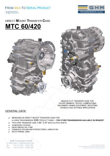 MTC 60/420 - GHM Transmission GmbH