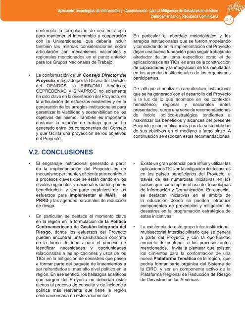 i.1. antecedentes y objetivos del proyecto - Red Interamericana de ...