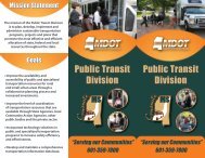 Public Transit Brochure - Mississippi Department of Transportation