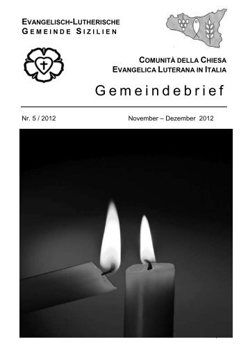 Gemeindebrief - Chiesa Evangelica Luterana in Italia