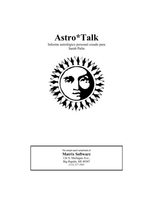 Astro*Talk - Matrix Software
