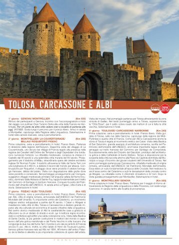 TOLOSA, CARCASSONE E ALBI - Utat Viaggi