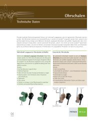 Ohrschalen Technische Daten DE - Phonak  Communications