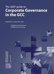 Corporate Governance in the GCC - Euromoney