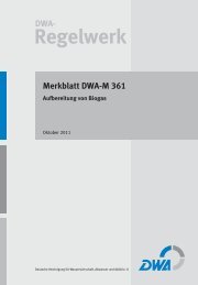 Merkblatt DWA-M 361 Aufbereitung von Biogas - DWA Shop