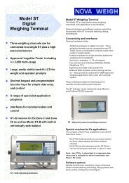 ST indicator datasheet - Nova Weigh