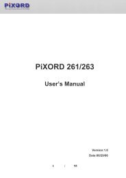 User's Manual - Pixord