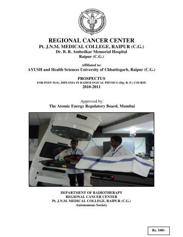 REGIONAL CANCER CENTER - Ptjnmc Raipur
