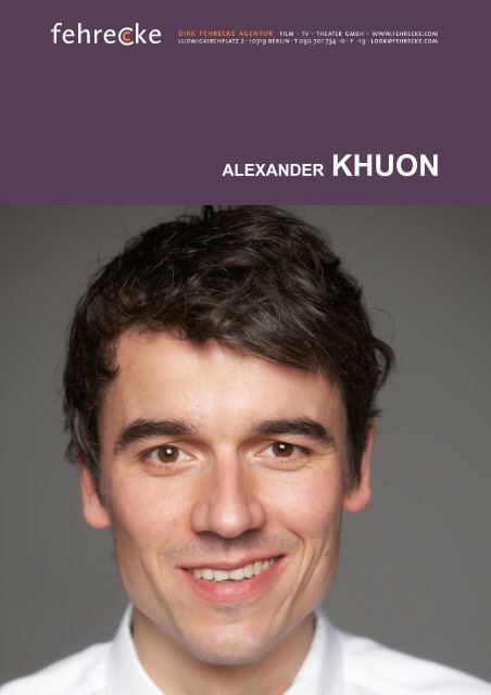 ALEXANDER KHUON - Fehrecke