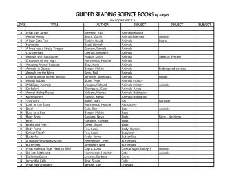 guided reading science books by level jamestown public