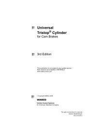 Universal Tristop Cylinder for Cam Brakes