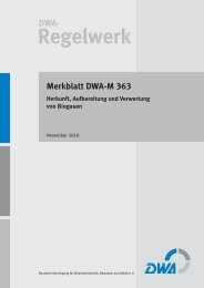 Merkblatt DWA-M 363 Herkunft, Aufbereitung und ... - DWA Shop