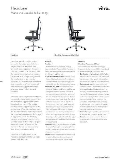 Headline Factsheet EN - Vitra