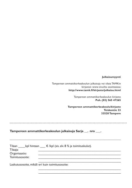 Julkaisu on ladattavissa pdf-muodossa - Tampereen ...