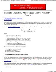 CTMS Example: Digital DC Motor Speed Control with PID Control