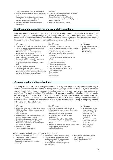 Foresight Vehicle Technology Roadmap - Institute for Manufacturing