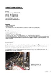 ZÃ¼ndzeitpunkt justieren. - audidrivers â¢ 'DAS'