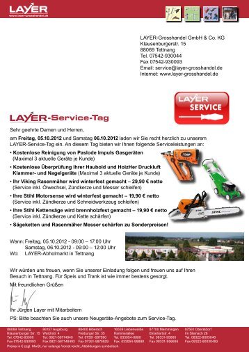 -Service-Tag - Layer-Großhandel GmbH & Co. KG