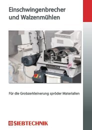 Einschwingenbrecher und Walzenmühlen - Siebtechnik GmbH