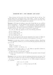 EXERCISE SET 1: SET THEORY AND LOGIC These exercises ...