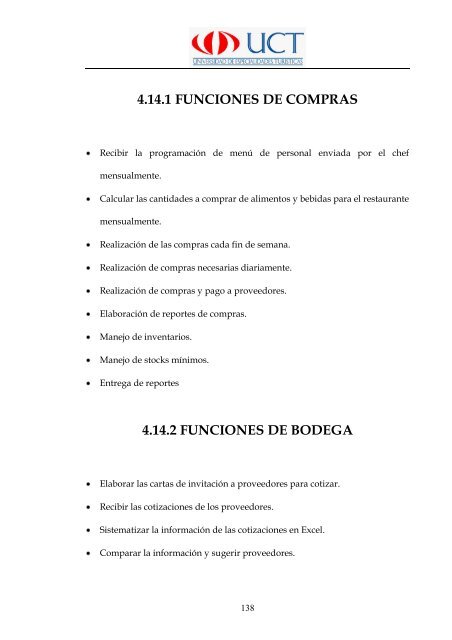 Manual de Procedimientos Operativos para el Restaurante las ...