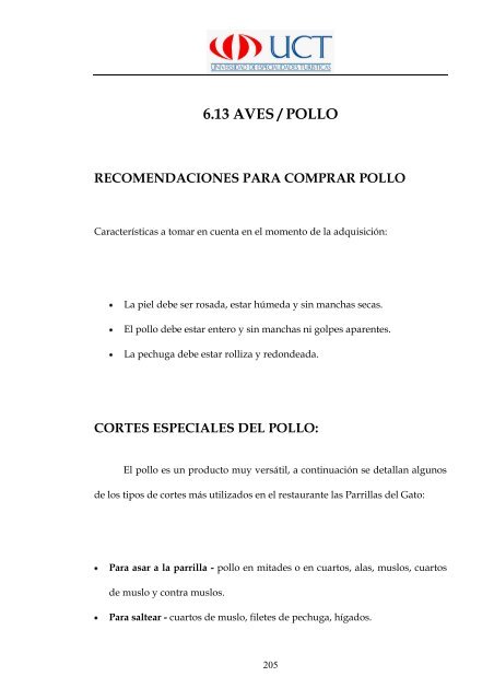 Manual de Procedimientos Operativos para el Restaurante las ...