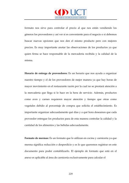 Manual de Procedimientos Operativos para el Restaurante las ...