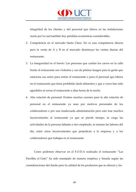 Manual de Procedimientos Operativos para el Restaurante las ...