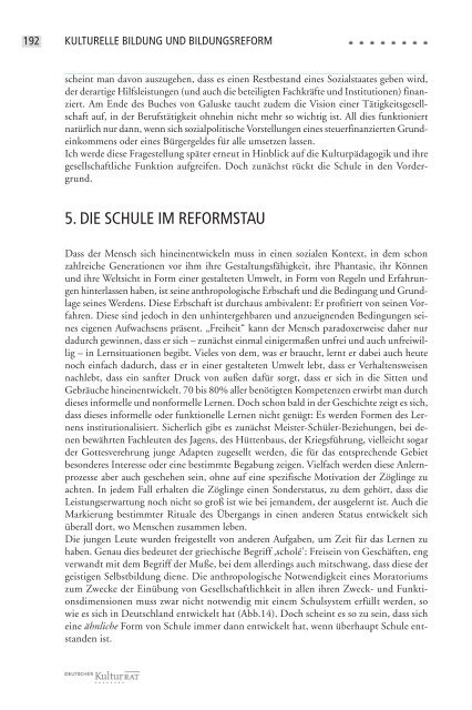 Kulturelle Bildung in der Bildungsreformdiskussion – Konzeption ...