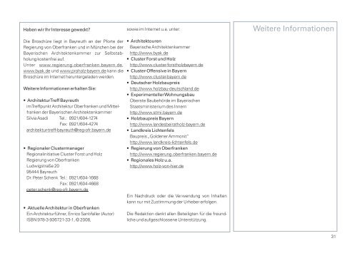 Ausgezeichnetes Bauen mit Holz in Oberfranken - Regierung von ...