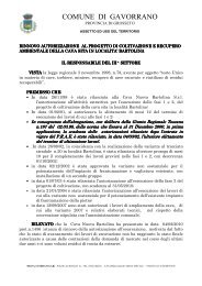 rinnovo autorizzazione bartolina 22-04-10 - Comune di Gavorrano