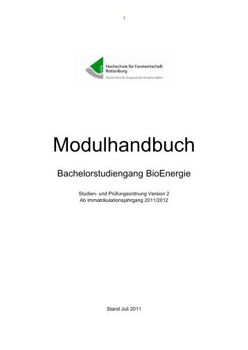 1 Grundstudium - Hochschule Rottenburg