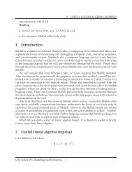1 Introduction 2 Useful linear algebra (reprise) - USC Geodynamics