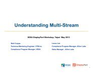 Understanding Multi-Stream – VESA and Allion